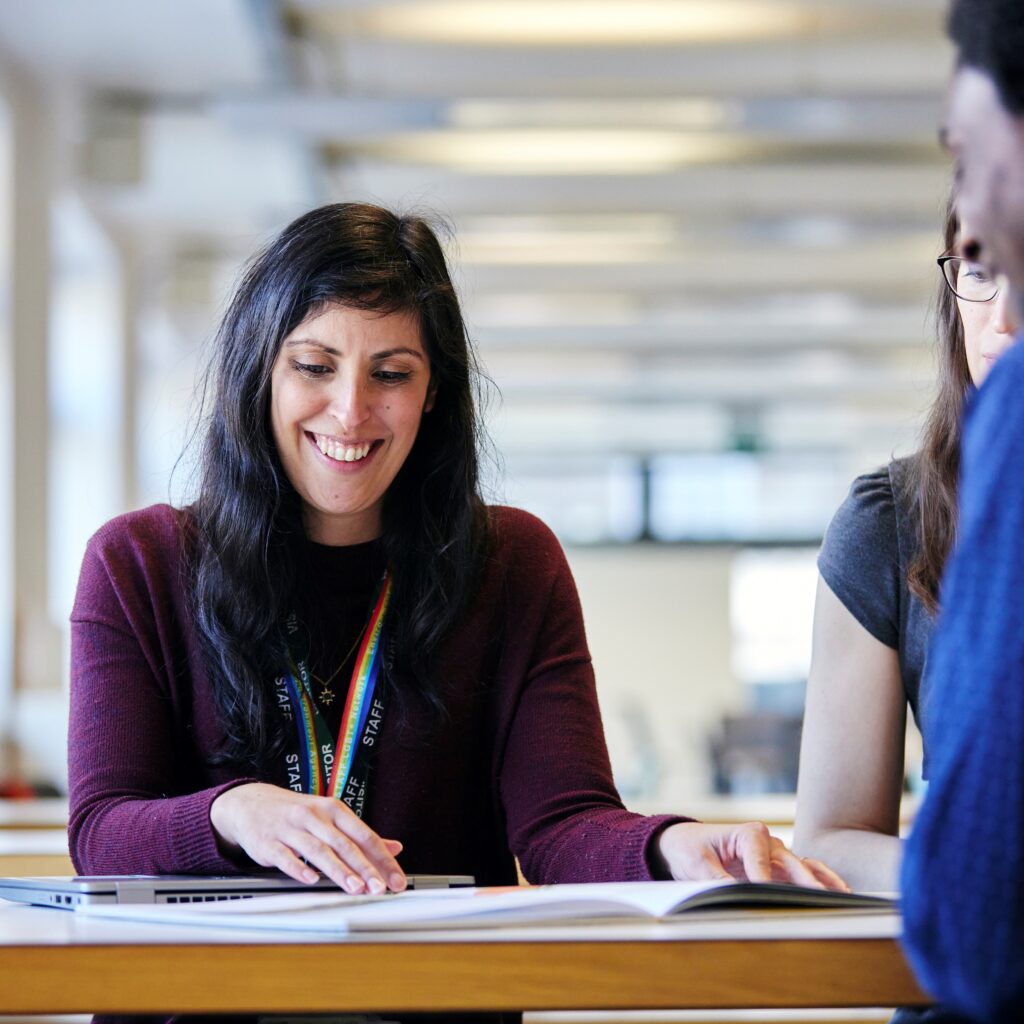 Employee at desk