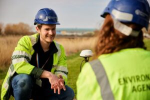 Two field operatives in conversation