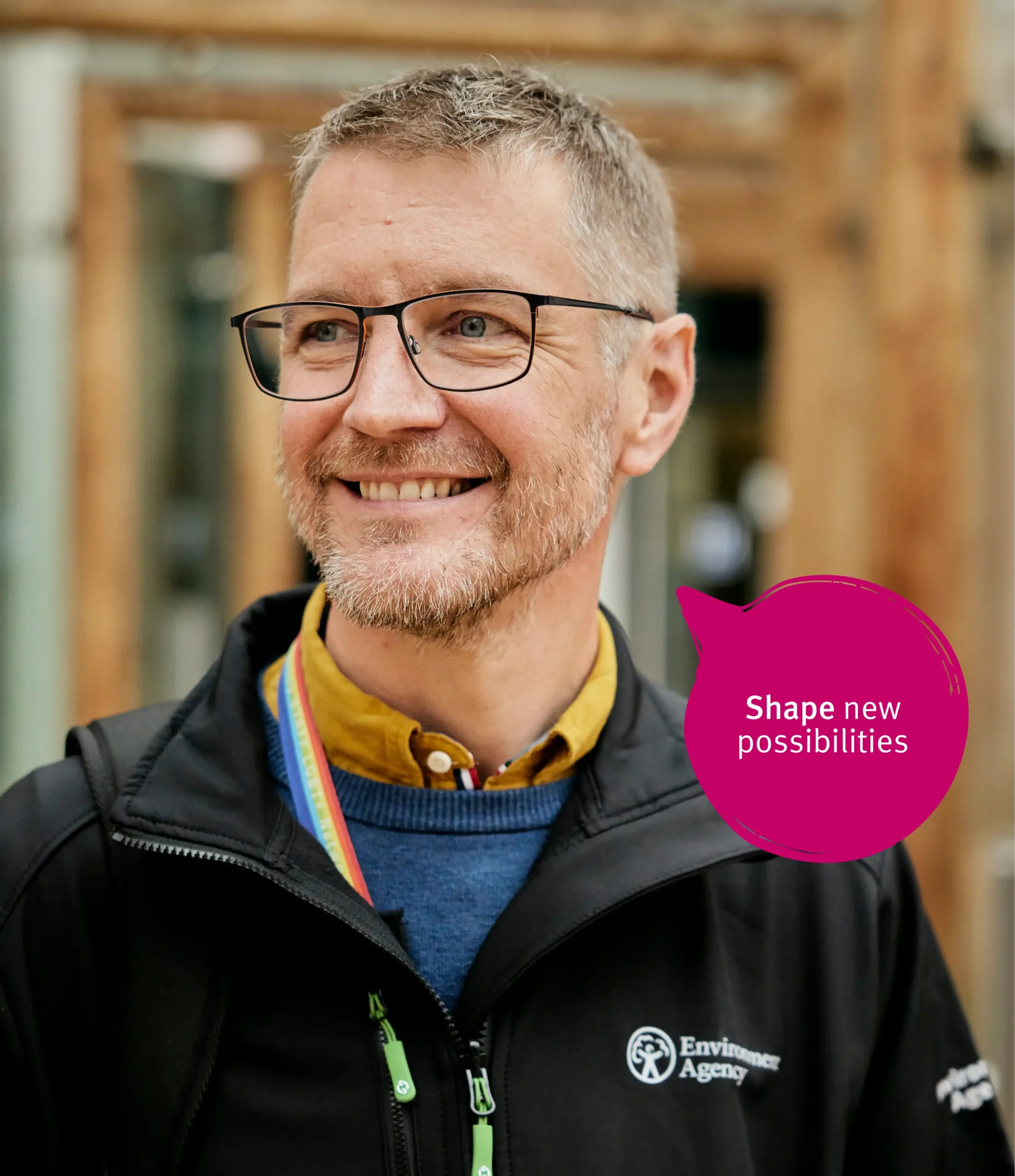 Man in glasses smiling