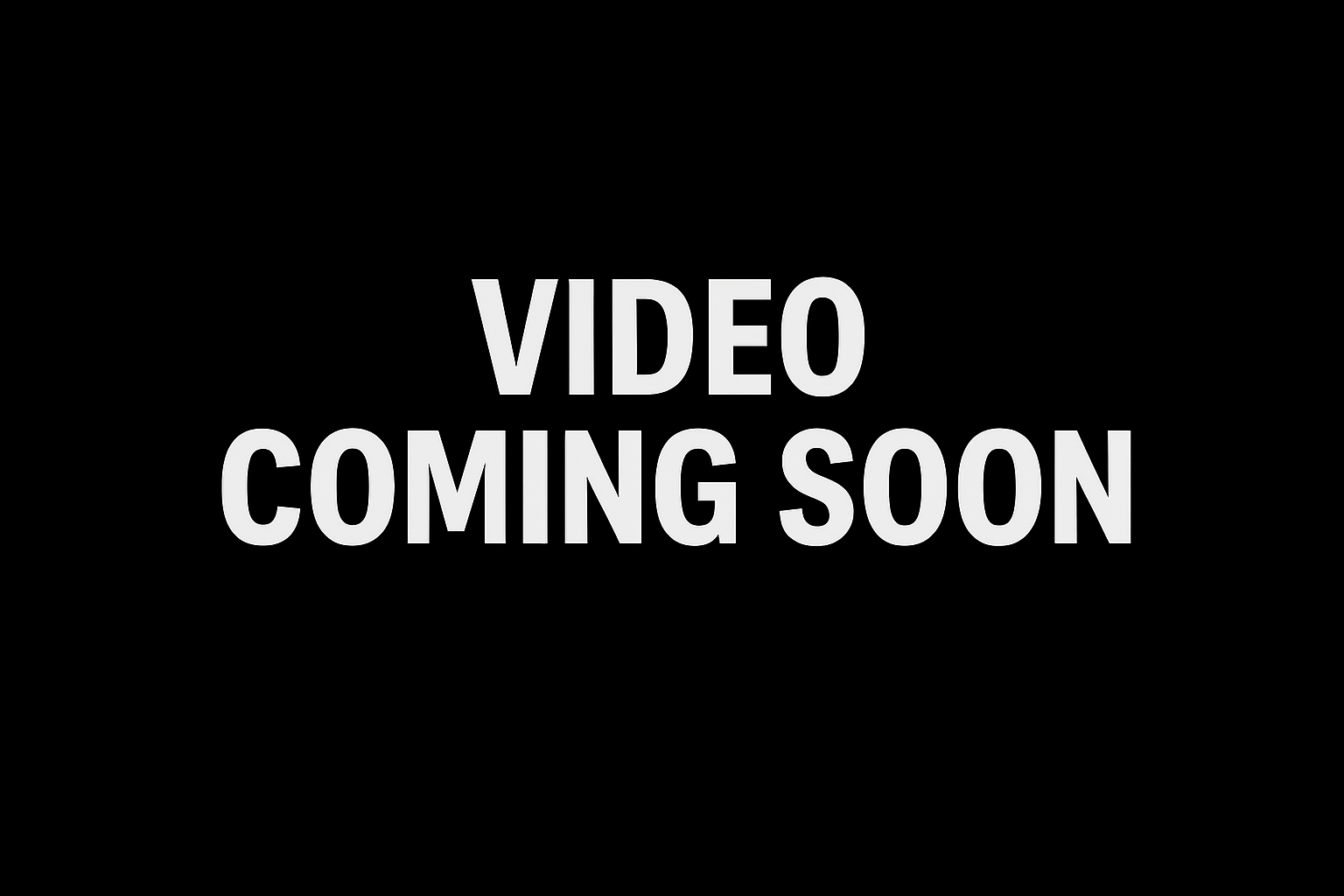 Video coming soon banner